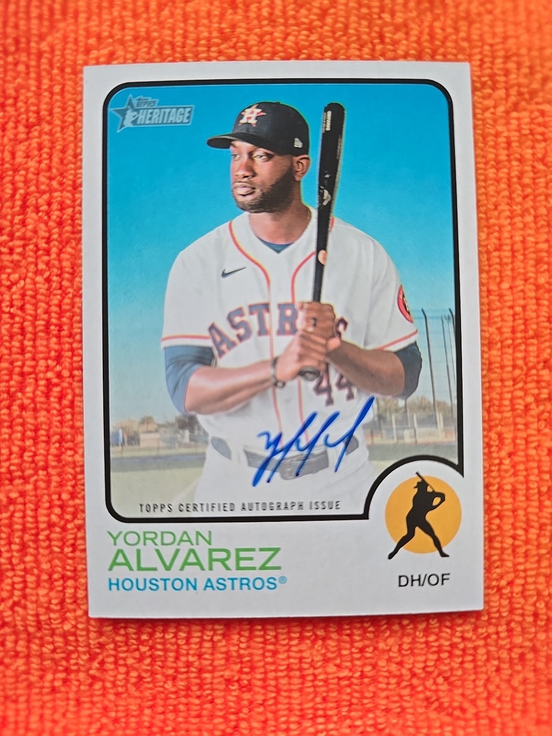 2022 Topps Heritage - Real One Autographs Yordan Alvarez #ROA-YA (AU)