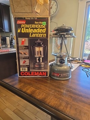 Coleman Two Mantle Dual Fuel Lantern Model 285-700  Unleaded 2 Wichita  11/1990