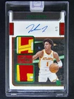 2021-22 Panini One And One Jalen Johnson RC Rookie Auto Patch Green /5