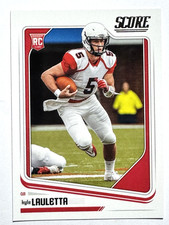 ROOKIE CARD KYLE LAULETTA New York Giants 2018 Panini Score Football Card #439. rookie card picture