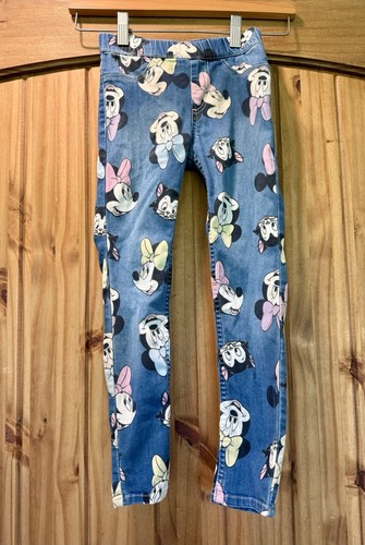 Pantaloni jeans H&M Disney bambina 6 Minnie Mouse slim skinny fit cotone elastico in vita