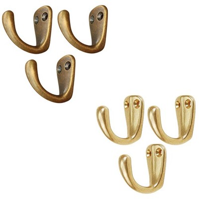 3 Stück Kleiderhaken für die Wand, Messing, zum Aufhängen an der Wand,