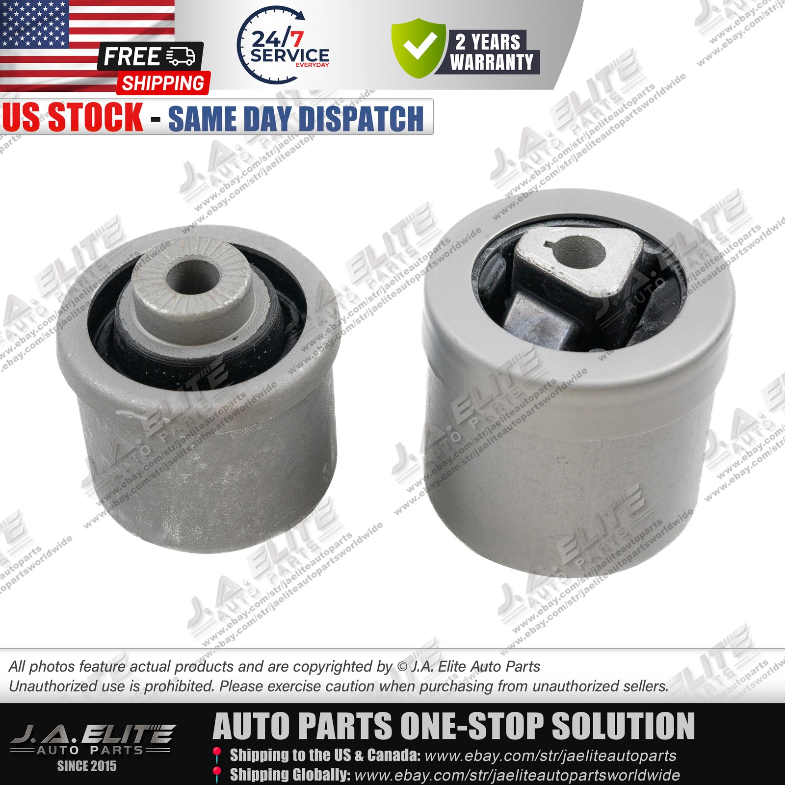 2pcs Front Lower Control Arm Bushing Kit fit Rolls Royce Phantom (2004-2016)