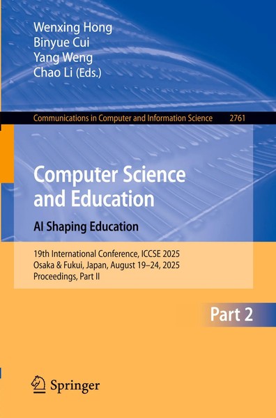 Wenxing Hong (U. A.) | Computer Science And Education. Ai Shaping Education | Xv-image