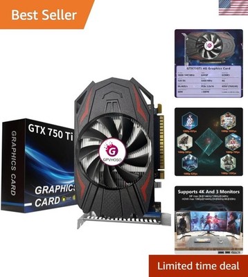 Powerful GTX 750Ti 4GB Graphics Card - Smooth Frame Rates & Stunning Graphics