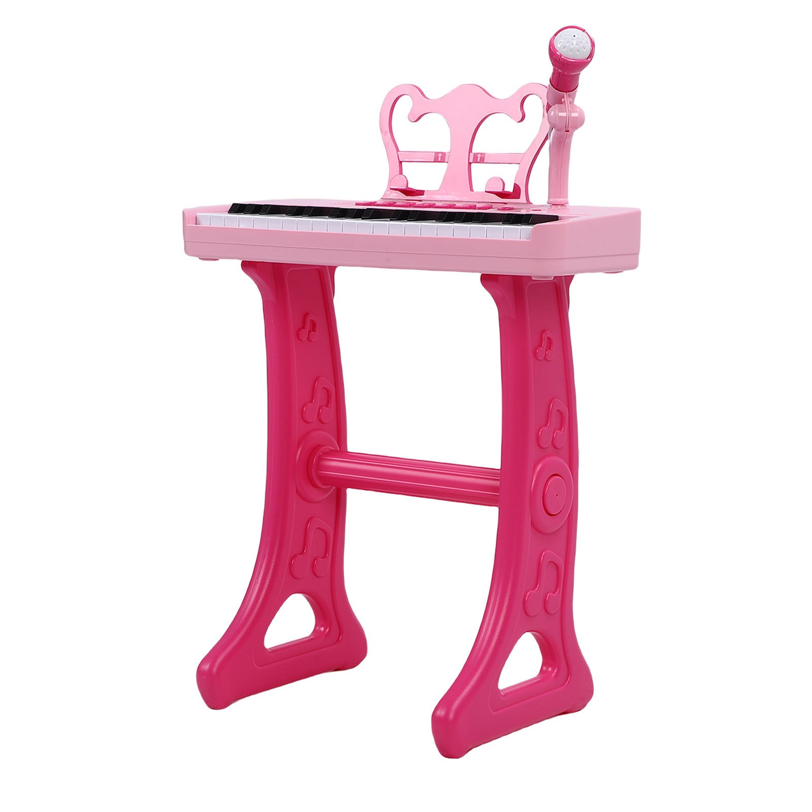 Pianoforte Elettronico Bambini 37 Tasti Bambino Pianoforte Tastiera Giocattolo Elettronico con Sgabello foto 3
