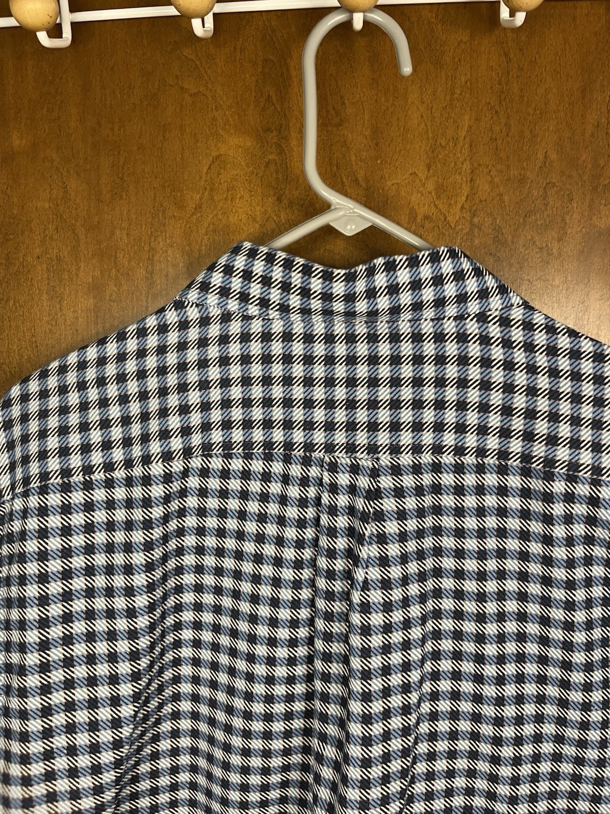 Construct Flip Cuff Snap Metal Button Down Plaid … - image 13