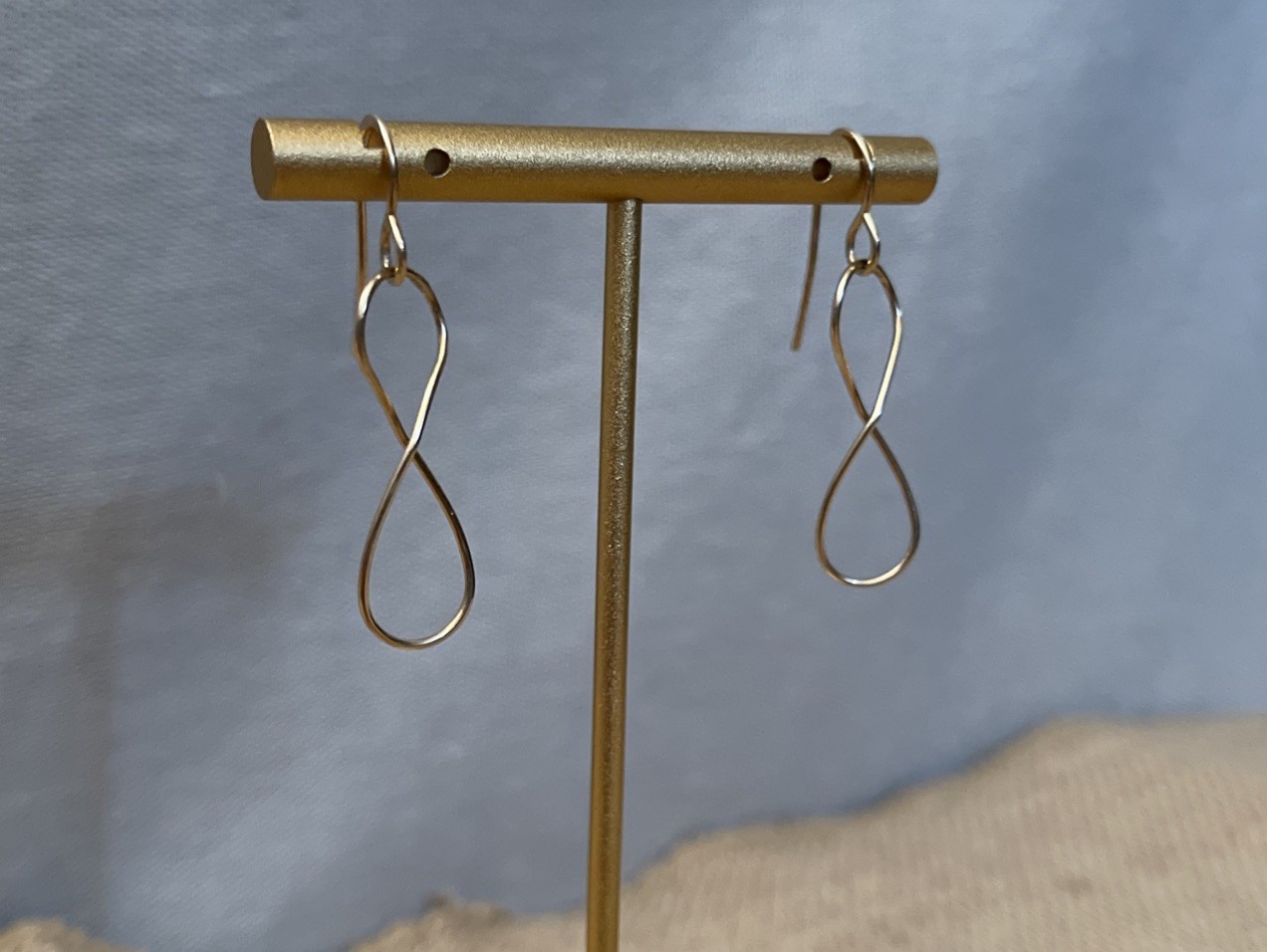 Infinity Dangles Gold Filled Delicate Wire Femini… - image 2