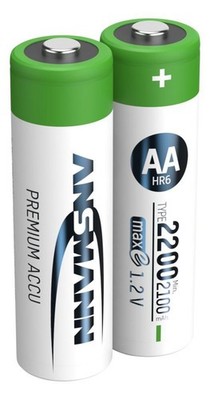 ANSMANN NiMH Akku Mignon AA Typ 2200 (min. 2100 mAh) maxE 2er #14756052