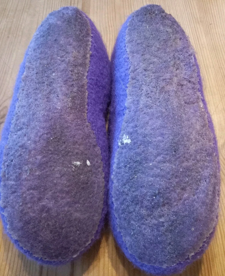 Gefilzte Hausschuhe in Größe 40/41  für breite Füße  - Bild 2 von 2