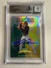 Dylan Crews Signed 2024 Panini Crusade Baseball #92 Green /250 BAS Auto 10
