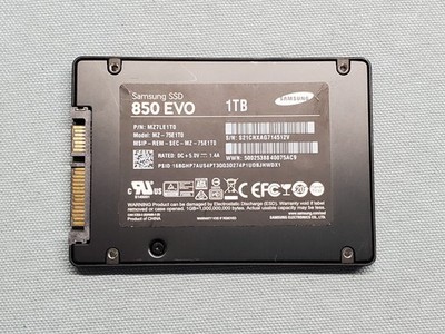 Samsung 850 EVO 1TB 2.5'' SATA SSD MZ-75E1T0 99% Health #2679