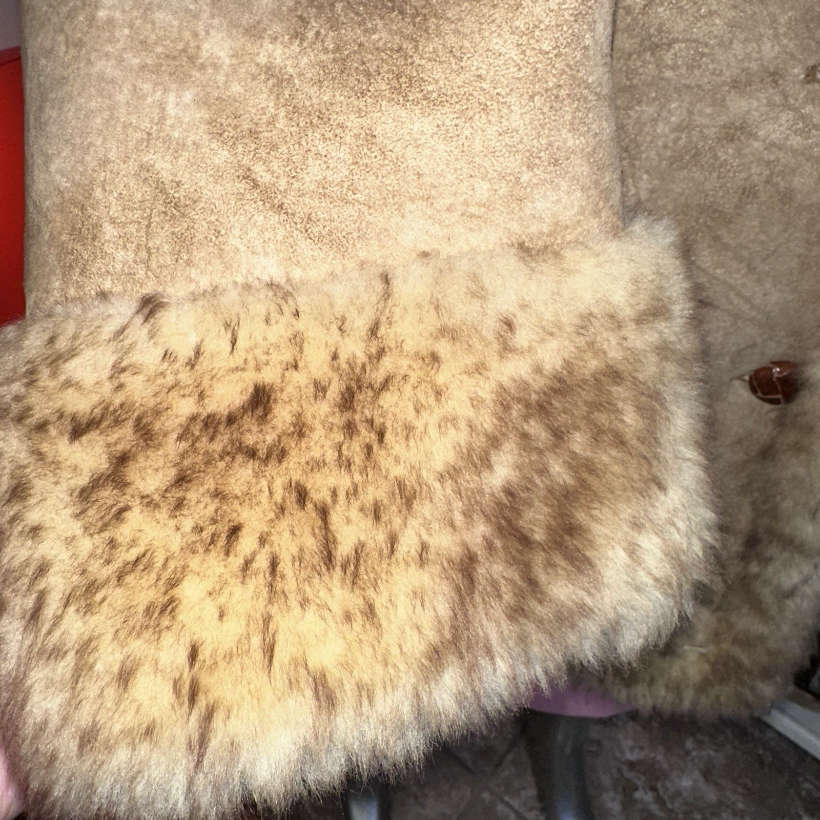 Ardney Sheepskin Shearling Coat Lamb Leather Rancher/Boho Womens Size M 13/14 image 6