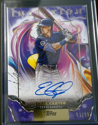 2025 Topps Inception - Evan Carter #53 Red /99