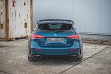Street+ Heck Ansatz Flaps passend f&uuml;r Mercedes A35 AMG Aero Hatchback W177 schwa