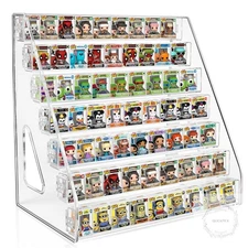 Clear Display Shelf for Funko Bitty Pop! Mini Collectible Toys Display Shelf For
