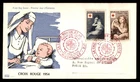 Mayfairstamps France FDC 1954 Paintings Red Cross Nurse and Child First Day Cove