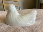Vintage Anchor Hocking Hen on a Nest Milk Glass Covered Dish 4” Lid Only