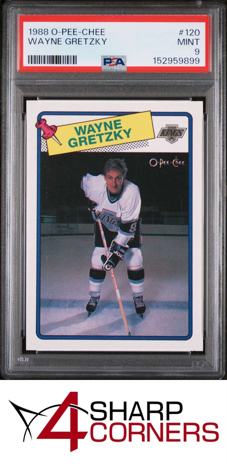 1988 O-PEE-CHEE #120 WAYNE GRETZKY KINGS HOF PSA 9