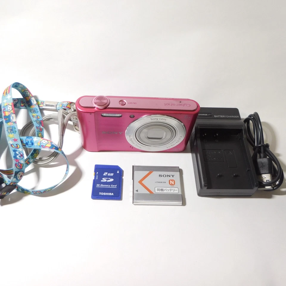 SONY Cyber-shot DSC-W810 Pink Digital Camera w/Battery Charger SD card Japanese - Image 3 of 4