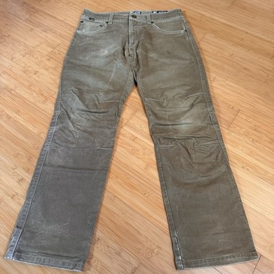KUHL Ryder Lean Pants Mens 30x32 Canvas Hiking Working Utility Distressed Patina