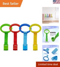 Ergonomic Baby Stand Up Cot Rings - Set of 4 for Motor Skill Development