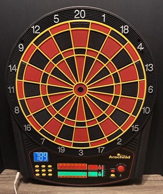 Arachnid Cricket Pro 450 Electronic Dartboard Features 31 Games W/ Cord NO DARTS