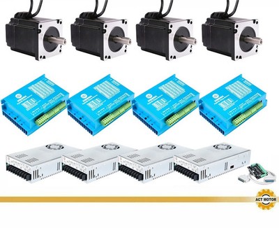 4-Achsen Nema34 Closed Loop Servo-System | 1062oz.in, 6A + HS86H Treiber