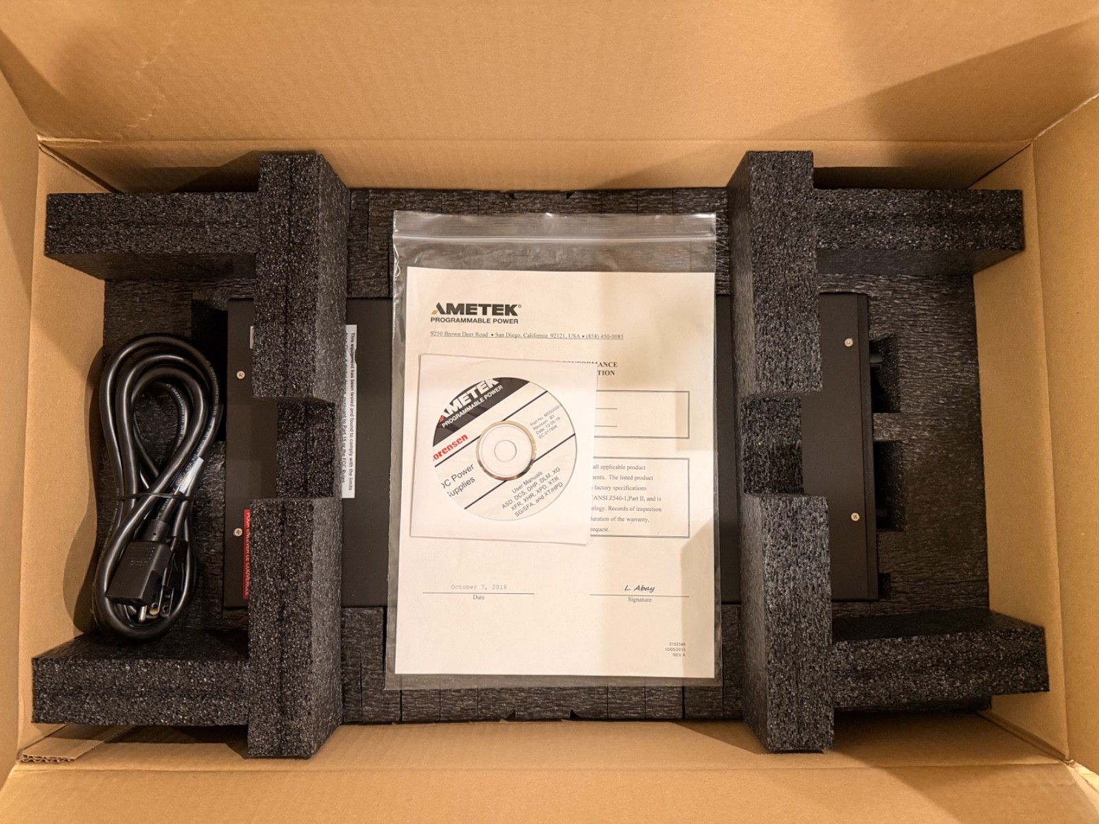 AMETEK Sorensen XG60-14 Programmable DC Power Supply 60V 14A 850W *New/Unused*
