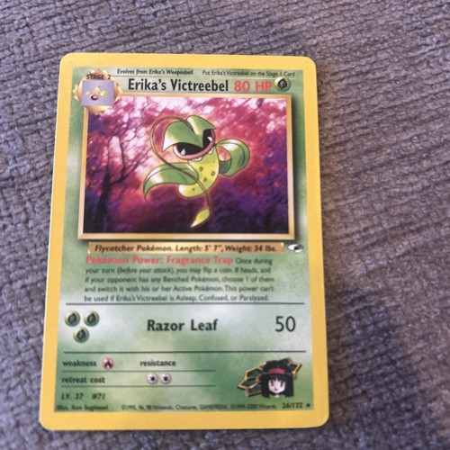 Pokemon Erika's Victreebel Gym Heroes #026/132 Heroic Defender