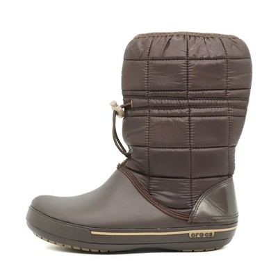 Crocs Damen 12933 Stiefel Braun Nylon Mittel Winter Winterstiefel EU 38