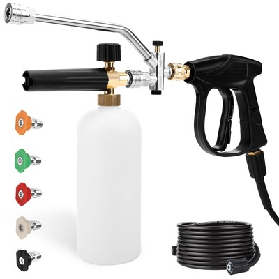 #ad Short Pressure Washer Gun and Hose Pressure Washer Kit with Foam Cannon 5 W... $66.79