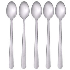 12 Stainless Steel 8" Long Ice Cream Cocktail Teaspoons Coffee Soup Tea Spoons
