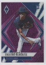 2021 Panini Chronicles Phoenix Purple Mojo 82/99 Triston McKenzie #21 0zc5
