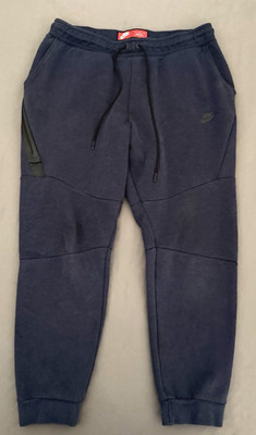 Nike Tech Fleece Pants Mens Large Blue Joggers Sweatpants Athleisure 805162-473