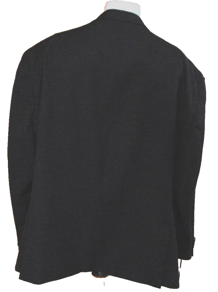 Blazer smoking preto masculino Adam Baker clássico fit casamento, vestido de festa ~ 58R - Imagem 3 de 4