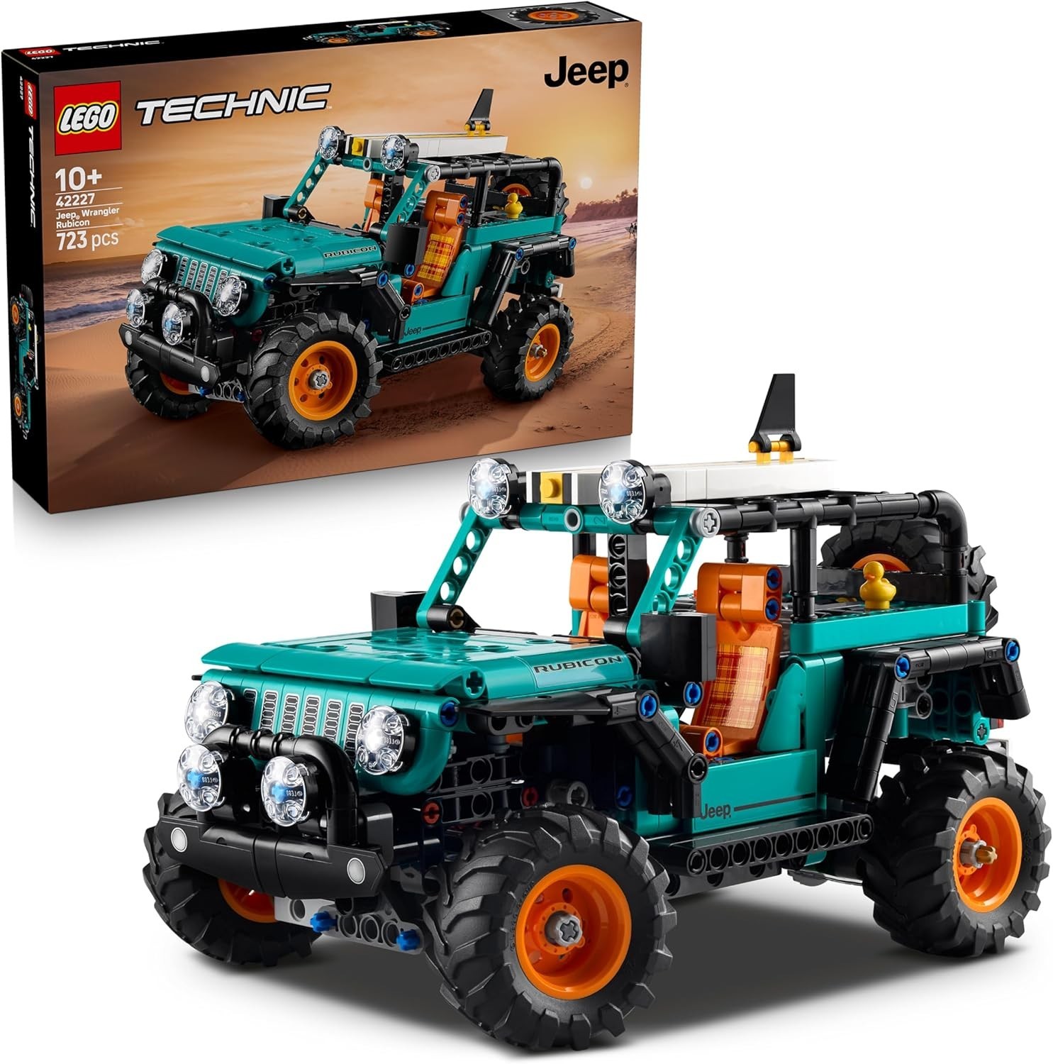 LEGO 42227 Jeep Wrangler Rubicon - Giocattolo Educativo Technic V6