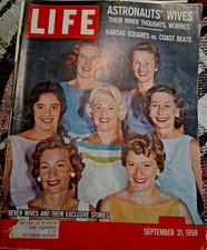 Vintage LIFE Magazine September 21 1959, Seven Astronauts Wives Stories