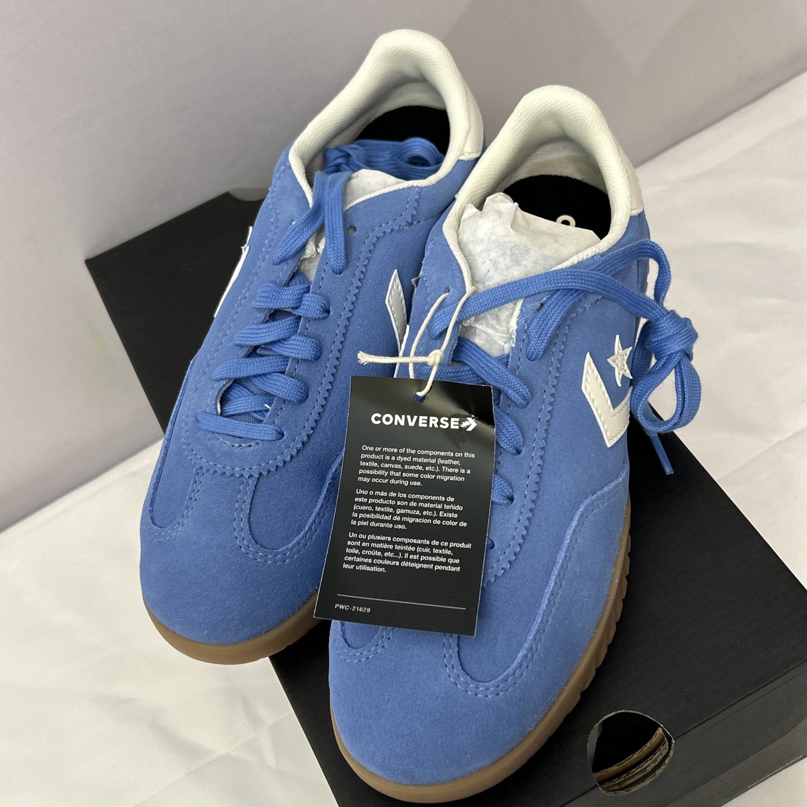 Converse Run Star Trainer OX Open Sky/ Light Brown A11504C Size 10 Women’s thumbnail 3