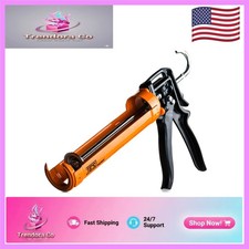 Heavy Duty 10 oz. Manual Caulk Gun for Professionals - Built-in Puncture Pin