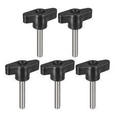 Clamping Knob Thumb Screw T Handle Stainless Steel Plastic M6 35mm 5 Pcs Industr