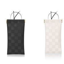 HIGH FIT eyeglasses bag Soft Glasses bag, Portable Squeeze Small, White black