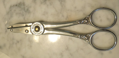 Vintage Chrome WISS FH4 Fancy Florist Flower Cutting Shears Scissors Made in USA