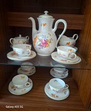 Rosenthal Porzellan Kaffeeservice gebl&uuml;mt, Selb-Bavaria, Kanne Tassen