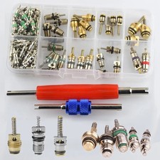 102pcs Car R12  R134a A/C Air Conditioner Schrader Valve Core Remover Tool Kit 