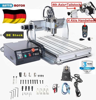 4-Axis CNC 6040 Fräsmachine USB Mach3 2200W 2.2KW Engraving Milling Machine+MPG