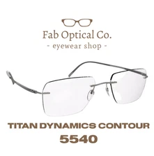 Silhouette Titan Dynamics Contour 5540 DN 6560 Grey / Ruthenium Eyeglasses Frame