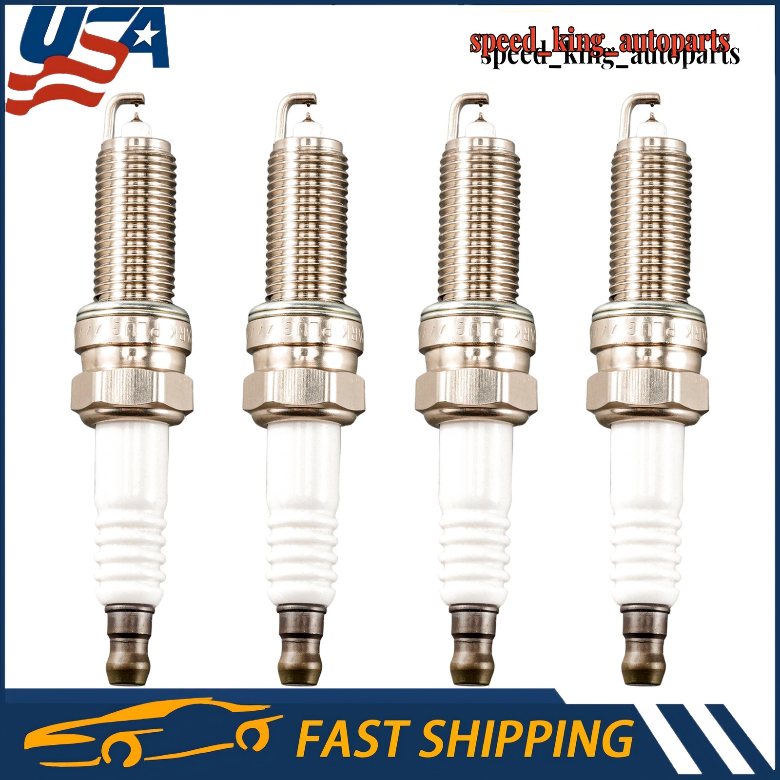 Set of 4 Iridium Spark Plug For 2012-2017 Hyundai Accent All Engine SILZKR6B10E