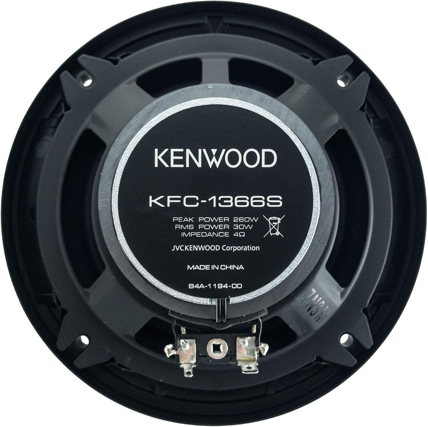Kenwood KFC-1366S 5-1/4" 250W 2-Way Sport Series Coaxial Speakers 