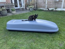 360l Car Roof Box. Grey, Halfords.  Excellent Condition